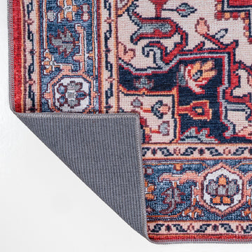Cirali Ornate Large Medallion Washable Area Rug